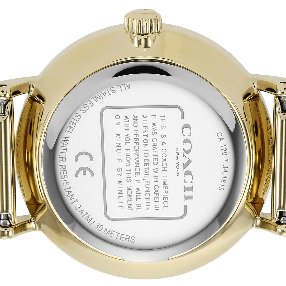 COACH 14503521 Watch - Perry 2-Year Warranty Yellow Gold Elegant Design Timeless Style Durable Construction (Image 5)