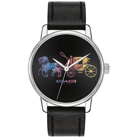 COACH 14503585 Elegant 36mm Black Dial Durable Stainless Steel Water-Resistant 5-Year Warranty