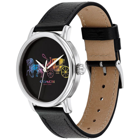 COACH 14503585 Elegant 36mm Black Dial Durable Stainless Steel Water-Resistant 5-Year Warranty