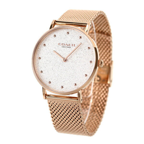 COACH 14503631 Watch - Perry Silver Watch with 2 Year Warranty, Stylish Design, Water Resistant, Perfect for Everyday Wear