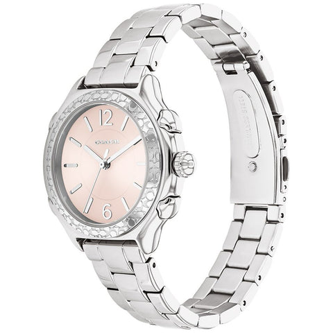 COACH 14503903 Elegant 36mm Pink Design Durable Stainless Steel Case Water Resistant 5-Year Warranty