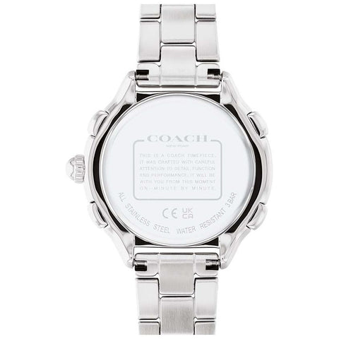 COACH 14503903 Elegant 36mm Pink Design Durable Stainless Steel Case Water Resistant 5-Year Warranty