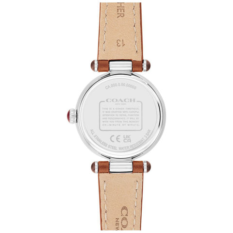 COACH 14504016 Stylish White Dial 25mm Case Elegant Design 5-Year Warranty