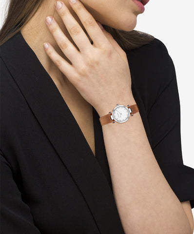 COACH 14504016 Stylish White Dial 25mm Case Elegant Design 5-Year Warranty