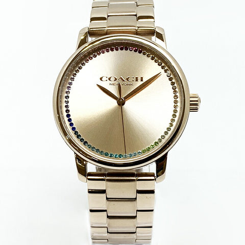 COACH 14504064 Watch - COACH GRAND 2-Year Warranty Pink Handbag - Stylish Parallel Import Accessory