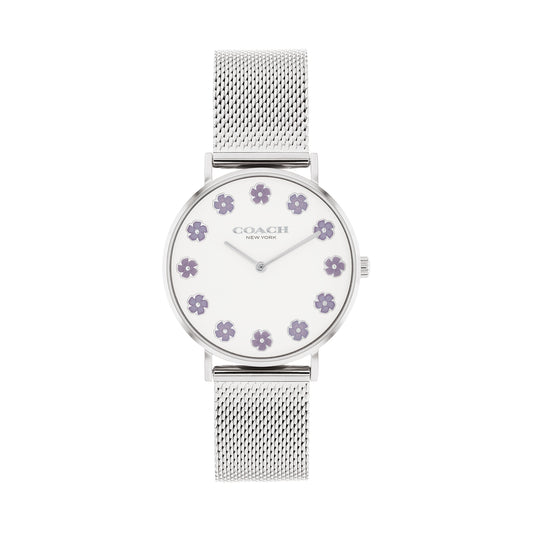 COACH 14504100 Watch - Perry White with 2 Year Warranty Stylish Design Durable Materials Perfect for Everyday Use
