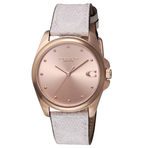 COACH 14504113 Stylish Greyson Watch 2-Year Warranty Pink Color Elegant Design