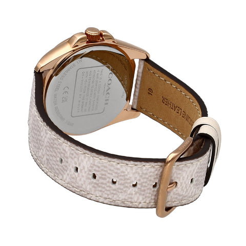 COACH 14504113 Stylish Greyson Watch 2-Year Warranty Pink Color Elegant Design