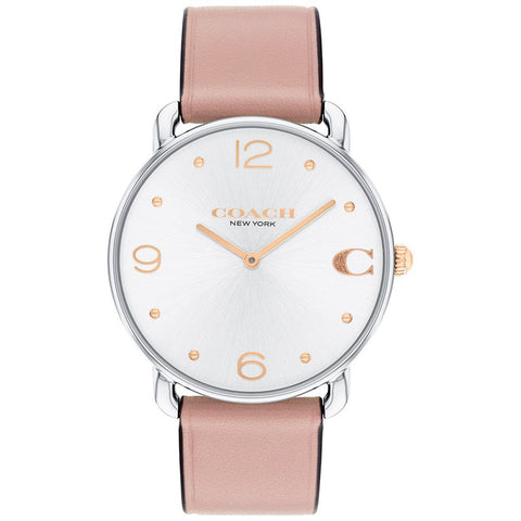 COACH 14504199 36mm Silver Stainless Steel Water Resistant Elegant Design 5-Year Warranty