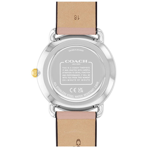 COACH 14504199 36mm Silver Stainless Steel Water Resistant Elegant Design 5-Year Warranty