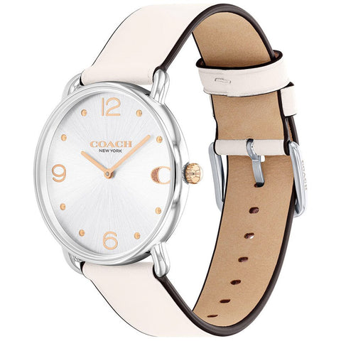 COACH 14504200 Elegant Silver 36mm Stainless Steel Water Resistant 5-Year Warranty