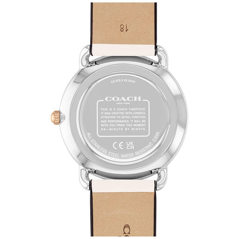 COACH 14504200 Elegant Silver 36mm Stainless Steel Water Resistant 5-Year Warranty