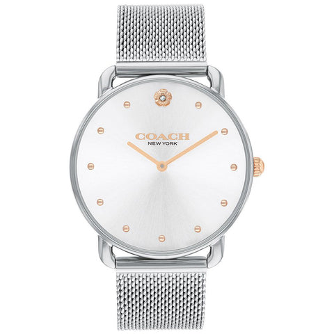 COACH 14504207 Elegant Silver 36mm Dial Classic Design 5-Year Warranty Stylish Timepiece