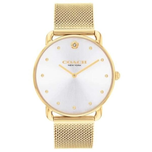 COACH 14504208 Watch - COACH ELLIOT 2-Year Warranty Silver Handbag [Parallel Import] - Stylish & Durable