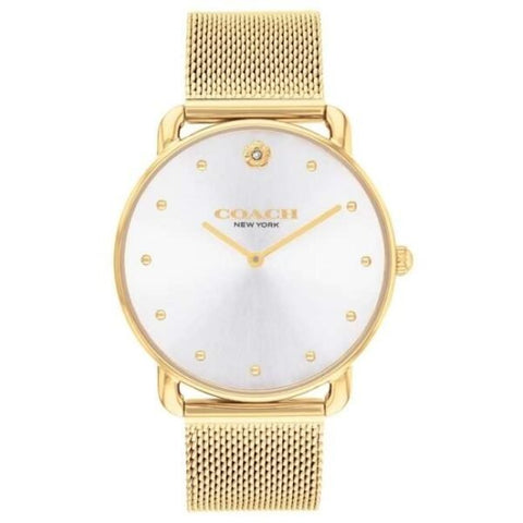 COACH 14504208 Watch - COACH ELLIOT 2-Year Warranty Silver Handbag [Parallel Import] - Stylish & Durable
