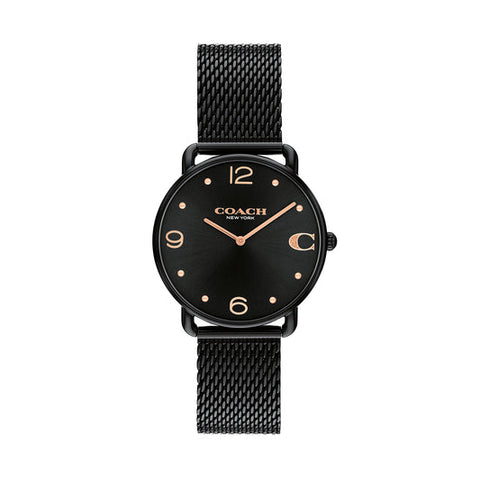 COACH 14504256 Watch - COACH ELLIOT 2-Year Warranty Black Handbag [Parallel Import] - Stylish & Durable