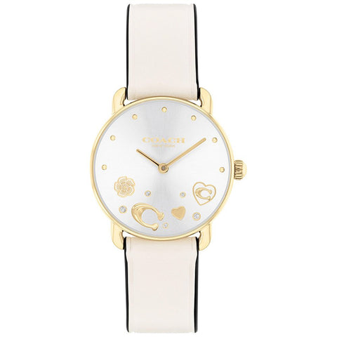 COACH 14504305 Elegant Silver 28mm Case Durable Design 5-Year Warranty Stylish Timepiece