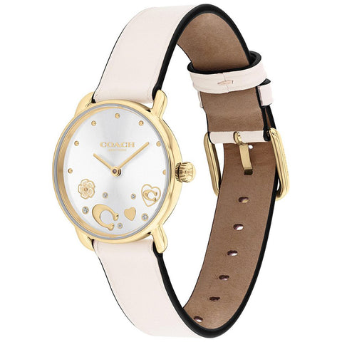 COACH 14504305 Elegant Silver 28mm Case Durable Design 5-Year Warranty Stylish Timepiece