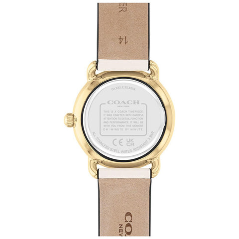 COACH 14504305 Elegant Silver 28mm Case Durable Design 5-Year Warranty Stylish Timepiece