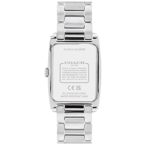 COACH 14504315 Elegant White Design 5-Year Warranty 24mm x 35mm Size Durable Materials
