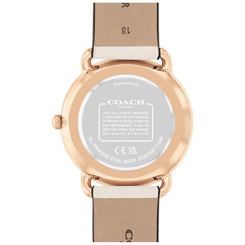 COACH 14504380 Elegant 36mm Design Durable Stainless Steel Water Resistant 5-Year Warranty