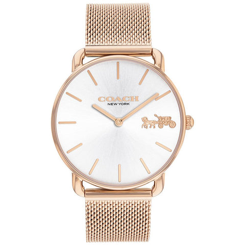 COACH 14504383 Stylish 36mm Design Elegant Leather Strap Water Resistant 5-Year Warranty