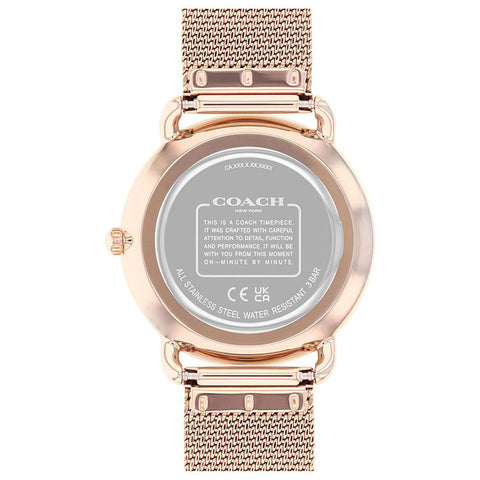 COACH 14504384 Stylish Black Dial 36mm Quartz Movement Water Resistant 5-Year Warranty