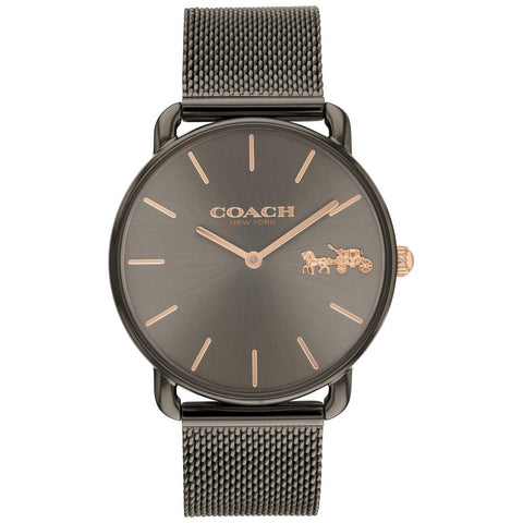 COACH 14504385 Elegant Black 36mm Design Durable Stainless Steel Water Resistant 5-Year Warranty