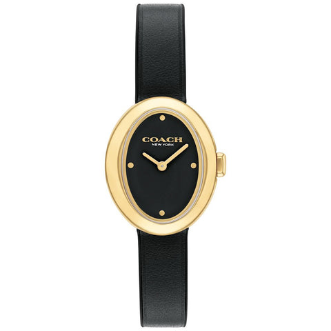 COACH 14504421 Elegant Black Design 5-Year Warranty Stylish Women's Watch 22.5mm x 27.5mm