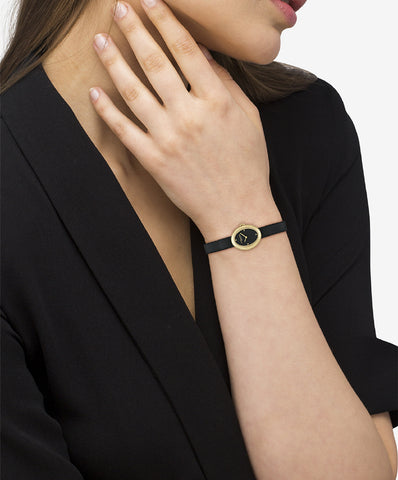 COACH 14504421 Elegant Black Design 5-Year Warranty Stylish Women's Watch 22.5mm x 27.5mm