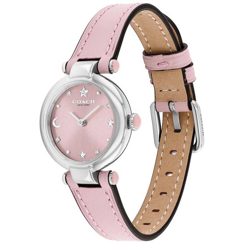 COACH 14504458 Stylish Pink 26mm Watch with 5-Year Warranty Elegant Design Durable Materials