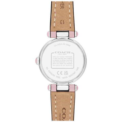 COACH 14504458 Stylish Pink 26mm Watch with 5-Year Warranty Elegant Design Durable Materials