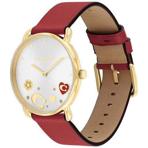 COACH 14504520 Elegant Silver 36mm Case Durable Design 5-Year Warranty Stylish Timepiece