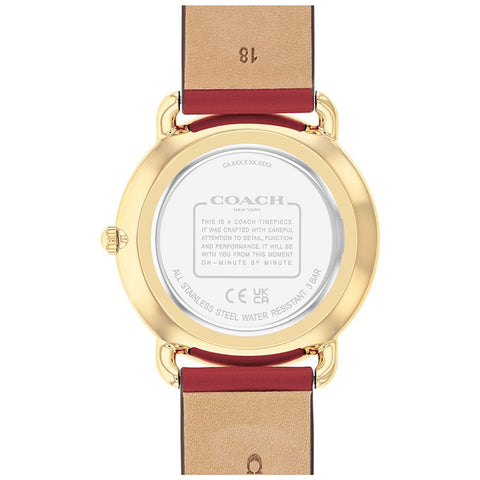 COACH 14504520 Elegant Silver 36mm Case Durable Design 5-Year Warranty Stylish Timepiece