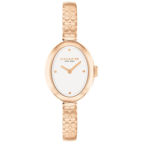 COACH 14504531 Elegant White Design 5-Year Warranty 22.5mm x 27.5mm Perfect for Everyday Wear