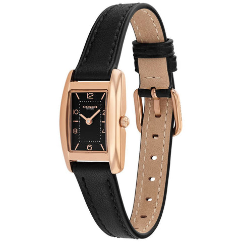 COACH 14504644 Elegant Black Pink Gold Design 5-Year Warranty Stylish 20x30mm Size