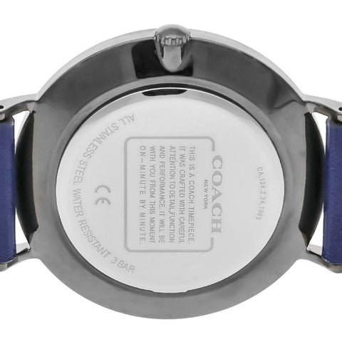 COACH 14602526 Charles Navy 2-Year Warranty Elegant Design Durable Materials Stylish Timepiece