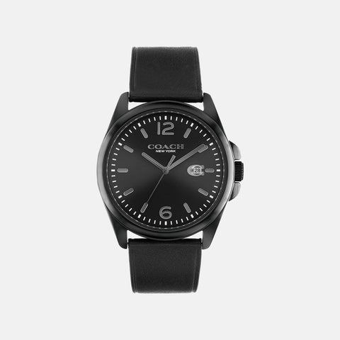 COACH 14602588 Watch - COACH GREYSON 2-Year Warranty Black Handbag [Parallel Import] - Stylish & Durable