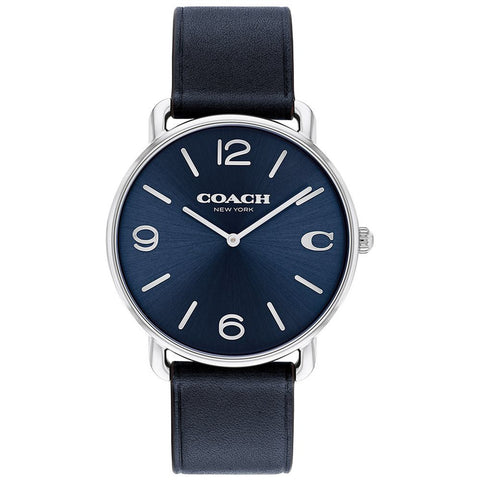 COACH 14602649 Stylish Navy 41mm Watch with 5-Year Warranty Classic Design Durable Materials