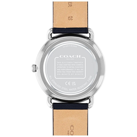COACH 14602649 Stylish Navy 41mm Watch with 5-Year Warranty Classic Design Durable Materials