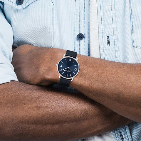 COACH 14602649 Stylish Navy 41mm Watch with 5-Year Warranty Classic Design Durable Materials