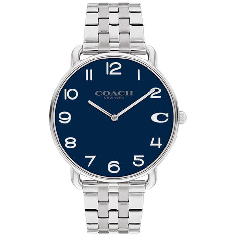 COACH 14602667 Elegant Navy Dial 41mm Stainless Steel Case Water Resistant 5-Year Warranty