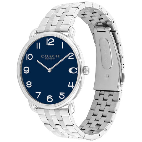 COACH 14602667 Elegant Navy Dial 41mm Stainless Steel Case Water Resistant 5-Year Warranty