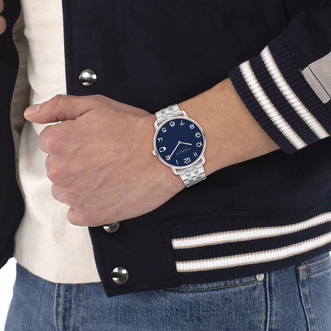 COACH 14602667 Elegant Navy Dial 41mm Stainless Steel Case Water Resistant 5-Year Warranty