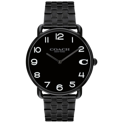 COACH 14602670 Elegant 41mm Black Dial Stainless Steel Case Water Resistant 5-Year Warranty