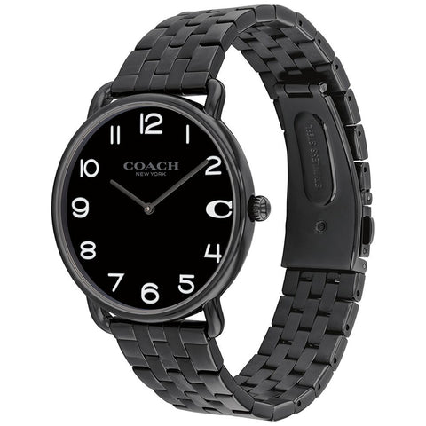COACH 14602670 Elegant 41mm Black Dial Stainless Steel Case Water Resistant 5-Year Warranty