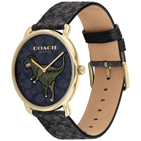 COACH 14602672 Elegant 41mm Black Dial Stainless Steel Water Resistant 5-Year Warranty