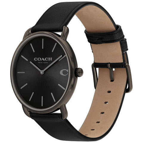 COACH 14602719 Elegant Black Dial 41mm Stainless Steel Case Water Resistant 5-Year Warranty