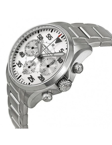Hamilton H64666155 Watch - Khaki Aviation Khaki Pilot Auto Chrono (Image 6)