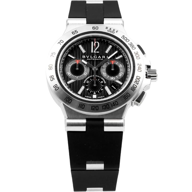 BVLGARI DP42BSVDCH Watch - Men's Diagono Professional Black Parallel Import 2-Year Warranty